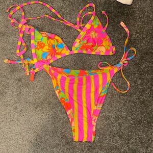 Wild Fable Pink and Orange Bikini
